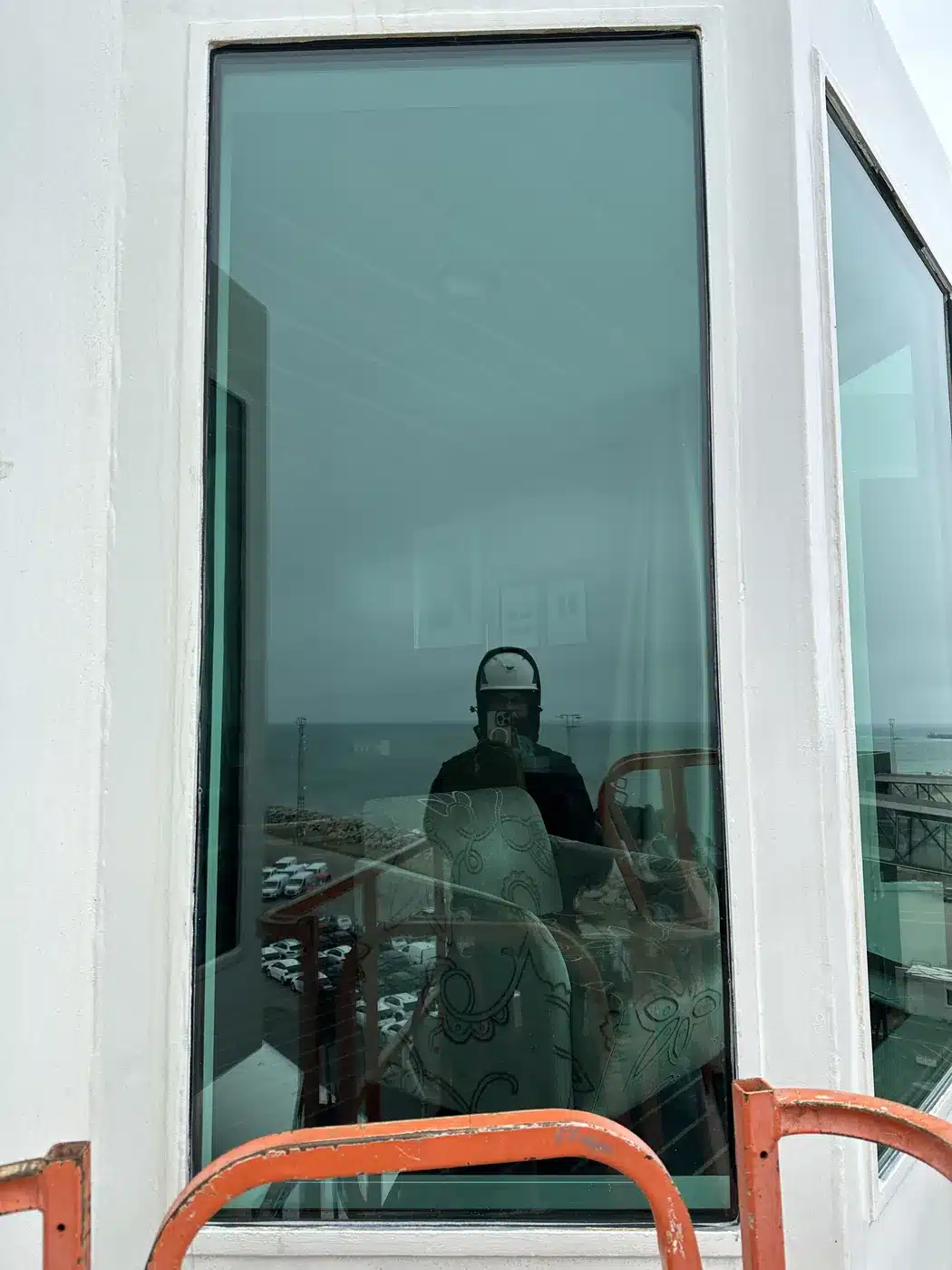 The same window on MS Stavangerfjord after polishing